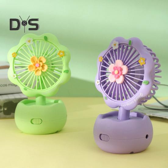 Handgehaltener Mini-Ventilator mit leistungsstarkem Motor, starkem Luftstrom, geräuscharm, tragbar, wiederaufladbar über USB, leiser Desktop-Kühlventilator