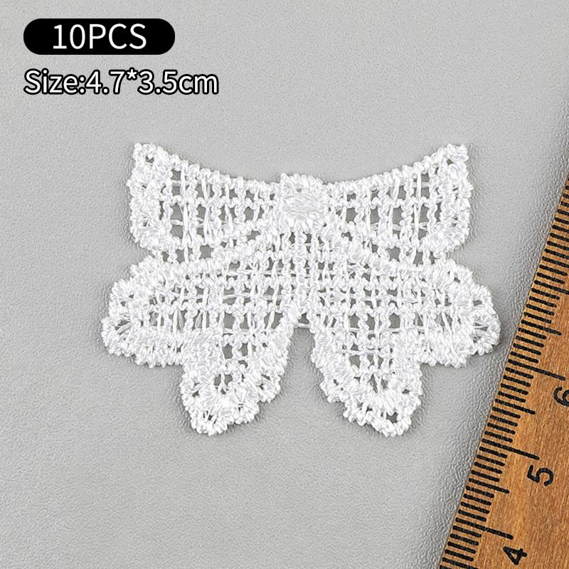 White Mesh Lace Trim for Sewing Projects Delicate Embroidered Pattern Ideal for Stylish DIY Creations