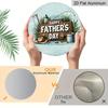 2D Flat, 1pc 7.87x7.87 Inch Round Sign, "Happy Father's Day" Vintage Decorative Plaque, Vintage Fishing-themed Decorative Sign, Suitable for