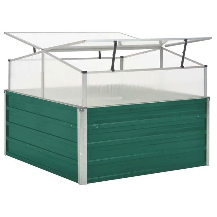 Serre - vidaXL - 100x100x77 cm - Acier galvanisé - Aluminium - Polycarbonate