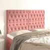 Headboard - Maison Exclusive - Pink Velvet - 144 X 7 X 118/128 Cm - Adjustable Height