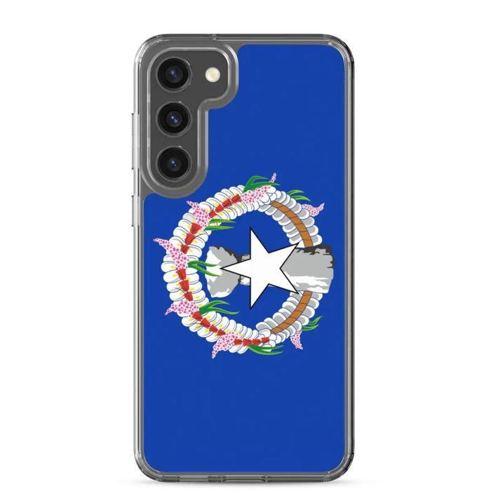 Coque Téléphone - Samsung - Galaxy S24 Plus - Drapeau des Îles Mariannes - Souple - Multicolore