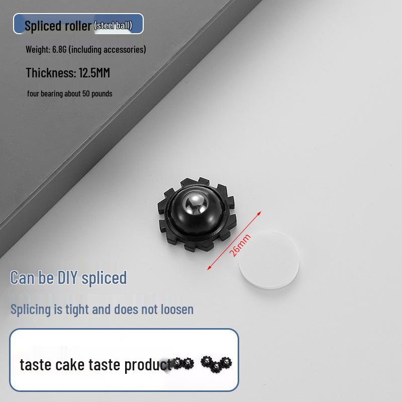 Cicha Samoprzylepna Podstawa Mobilna: Uniwersalne kółko bez wiercenia z pogrubionym łożyskiem kulkowym do użytku domowego