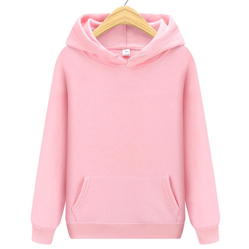 Men's Plain Color Long Sleeve Hoodie - Trendy Spring/Autumn Fashion Sports Sweatshirt.