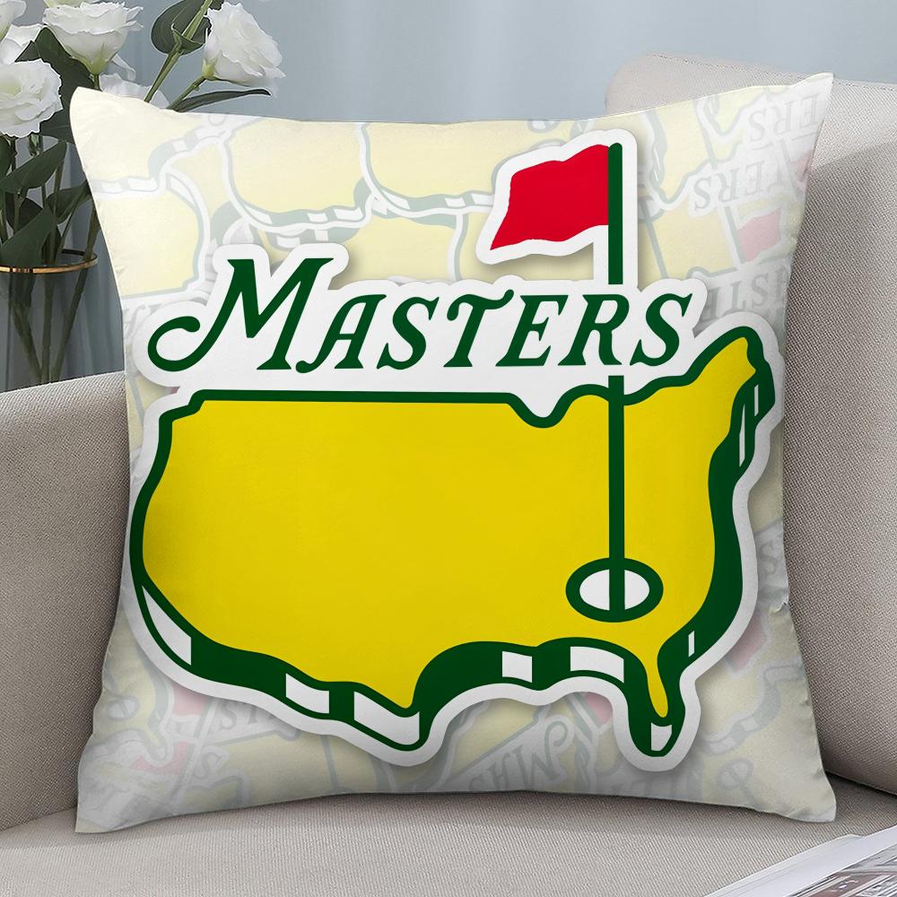 Masters Golf Printing Pillow Case Short Plush Pillow Covers Sofa Decorative Gift Home Double-sided Printing Cushion Cover
