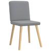 VidaXL Dining Chairs Set of 4 Light Grey Fabric, Chair, Living Room Chair, Accent Chair, Kitchen Chair, Seat of 3315297