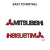 Car Letter Sticker Tail Bumper Badge Rear Trunk Emblem For Mitsubishi Evolution Lancer Grandis Outlander Triton Pajero ASX
