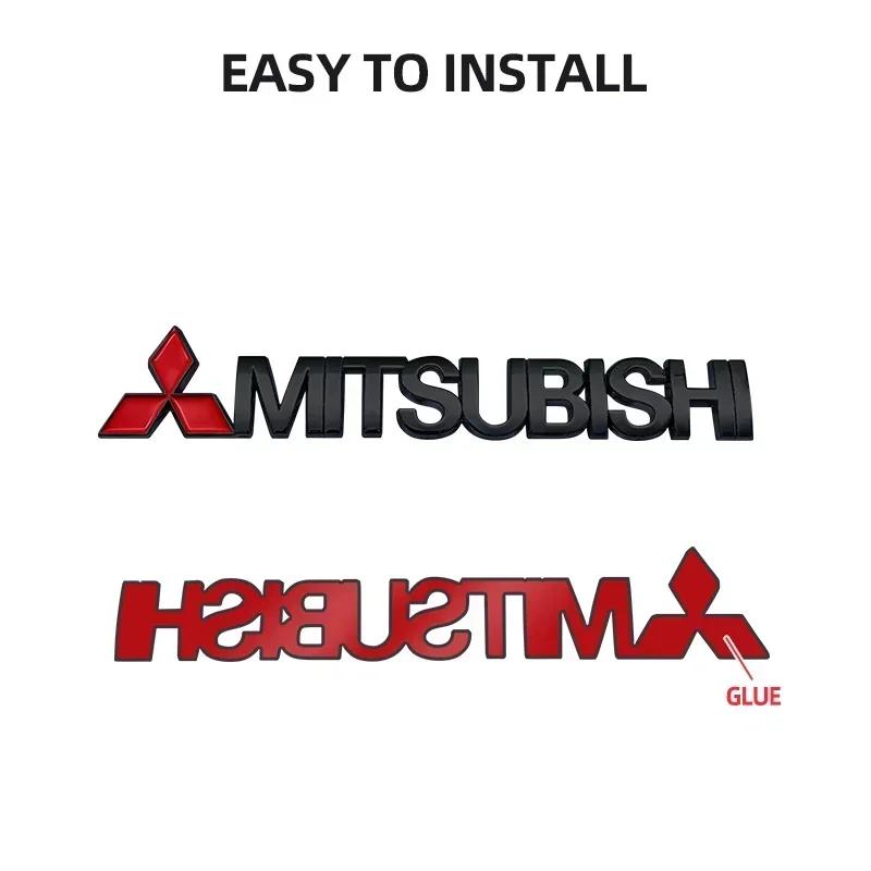 Car Letter Sticker Tail Bumper Badge Rear Trunk Emblem For Mitsubishi Evolution Lancer Grandis Outlander Triton Pajero ASX