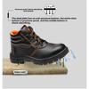 Arbeitsschutzschuhe, Herren High-Top Anti-Smash Anti-Puncture Schutzschuhe, Baustellen-Sicherheitsschuhe, Arbeitsschuhe mit Gummisohle