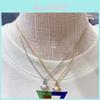 2023 New Arrival Copper Saturn Pearl Necklace For Women Classic And Versatile Planetary Chain