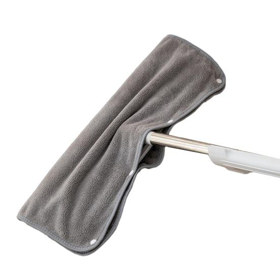 

Floor Rag Durable Machine Washable Extra Large Microfiber Towel Floor Cleaning Absorbent Coral Fleece Mop Towel сірий