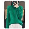 New Autumn Winter 2025 Cardigan Zipper Solid Color Sweater Knit Loose Long-sleeved Jacket