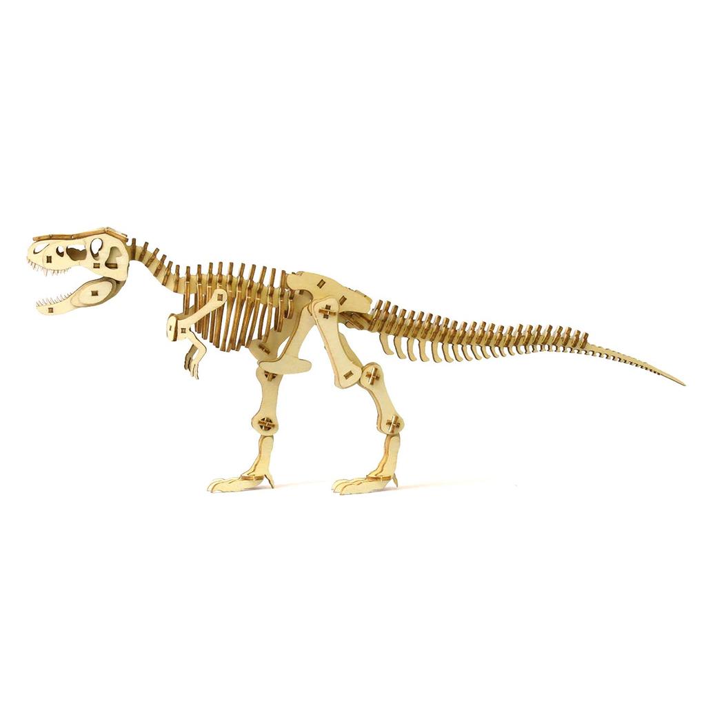 Tyrannosaurus Rex 3D Wooden Puzzle DIY Craft Kit for Kids and Adults Educational Toy for Boys and Girls 3D Artwork Also Makes a Great Gift for Adults