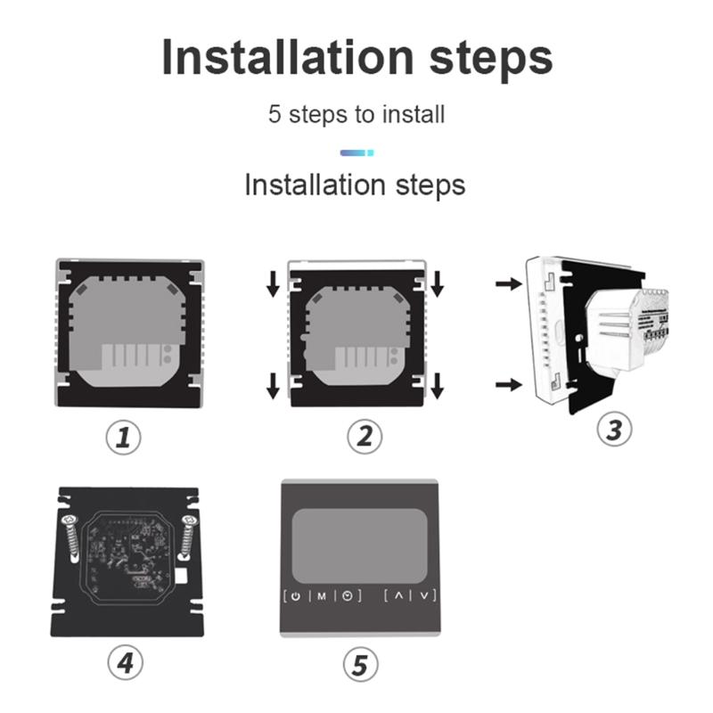 Smart-Tuya WLAN Thermostat für Fußbodenheizung Heizkörper Warmwasserheizung Digital-Controller Programmierbarer Thermostat