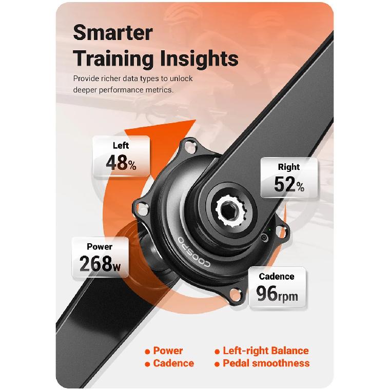 COOSPO S10 Spider Bike Power Meter Easton 110 BCD 4-bolt High-Precision for Road Bicycle Lightweight
