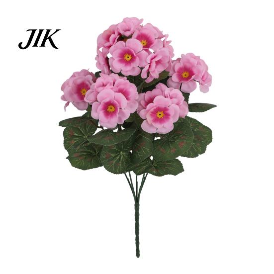 Silk Flower Arrangements Imitation Begonia Flowers All-Weather UV Resistant DIY Lifelike Artificial Plants Wedding Bouquet Realistic Look Decorations