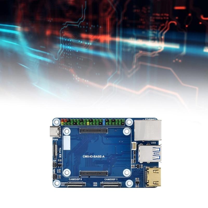 Compute Module 5 For RPi CM5 Base Expansion Board Perfectly for Developers Standard CM5 Connector 40PIN GPIO