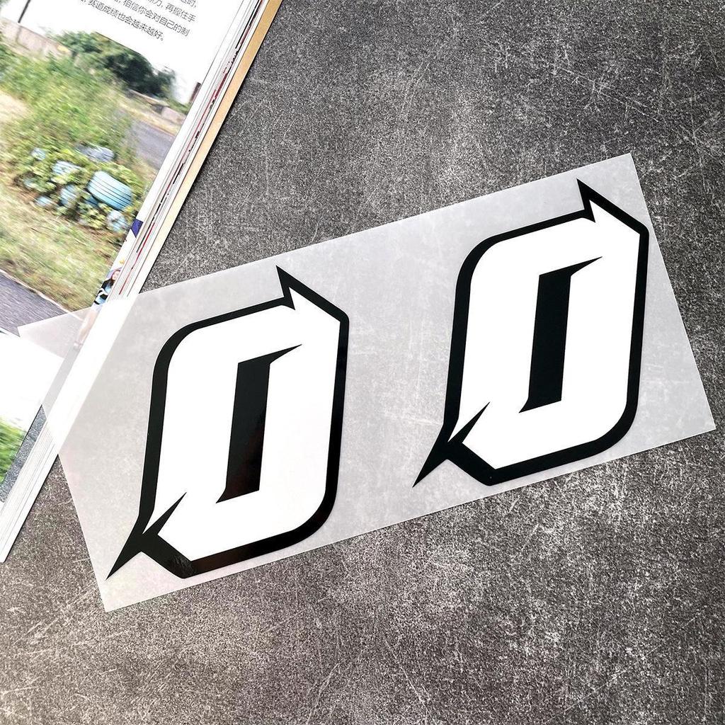 Weiße reflektierende JDM Autoaufkleber wasserdicht DIY dekorative Abdeckung für Motorrad