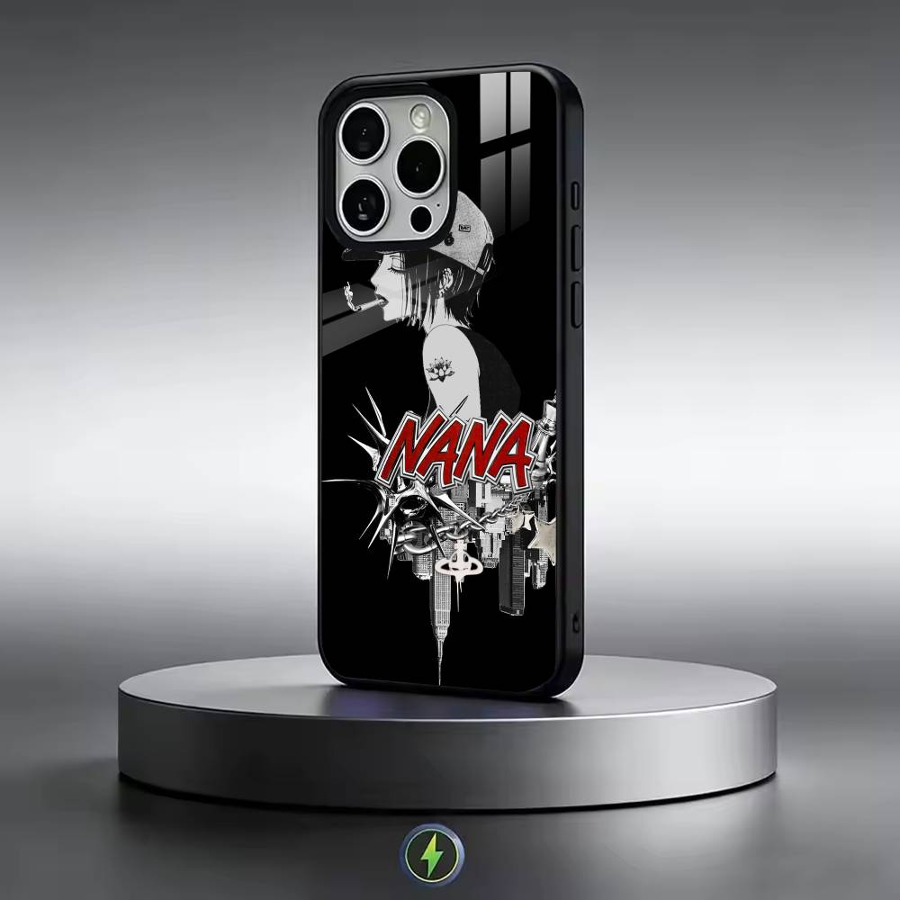 A-Anime Cool Nana O-Osaki Line Phone Case For iPhone17,16,15,14,13,12,11 Plus,Pro Magnetic with Magsafe Wireless Charging iPhone16Pro
