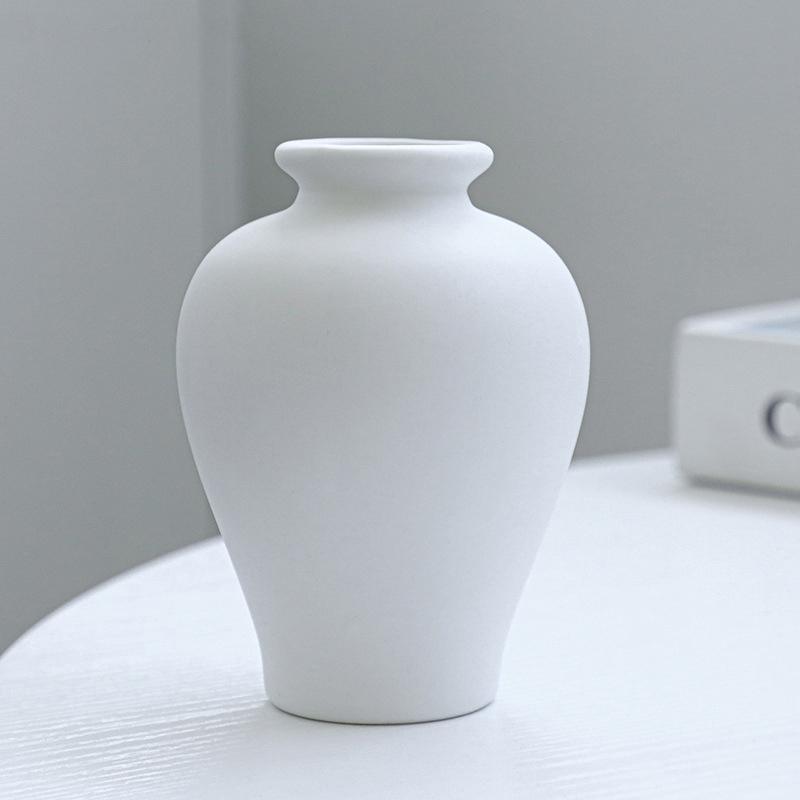 5-Piece Set Of Simple Ceramic Vases, Fresh Small Vases, Desktop Decorations, Simple Porch, Tv Cabinet, Home Crafts