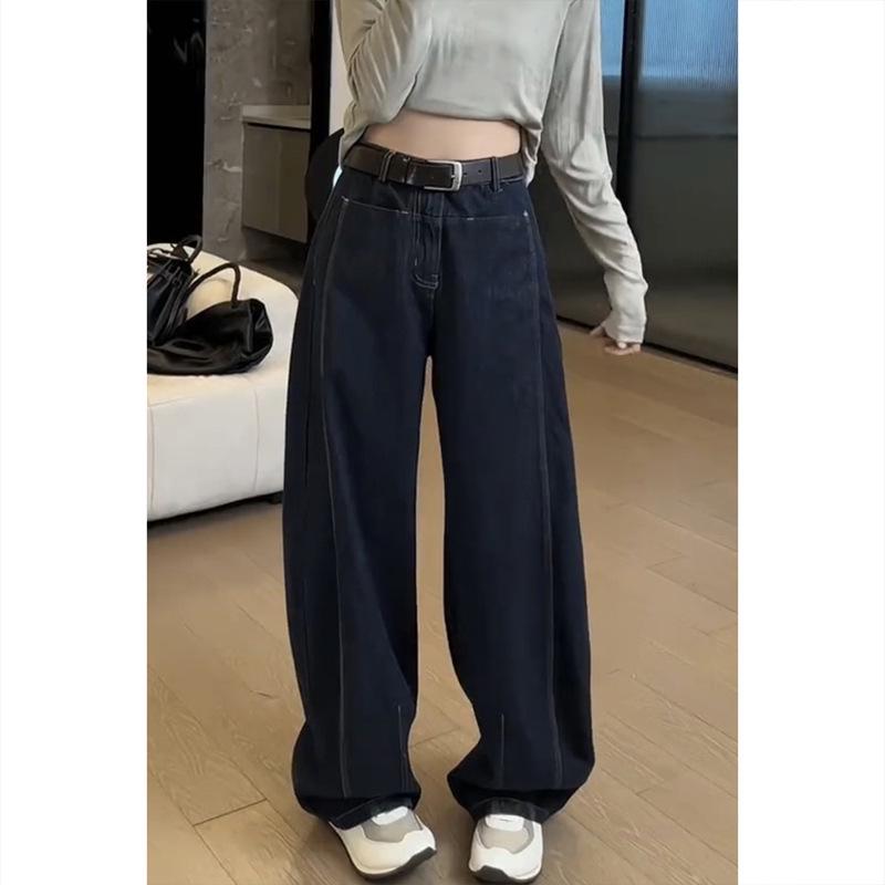 Plus Size Women's Fleece Lined Wide Leg Jeans - Winter 2024 Edition