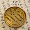 Refined Copper Vintage Inverted T Incense Seal, Round & Rectangular Large Size Incense Molds, Traditional Incense Stamping Tools for Incense Ceremony