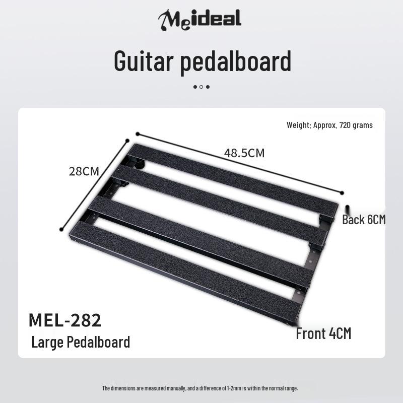 Portable Anti-Slip Pedalboard for Guitar/Bass with Velcro and Carry Bag