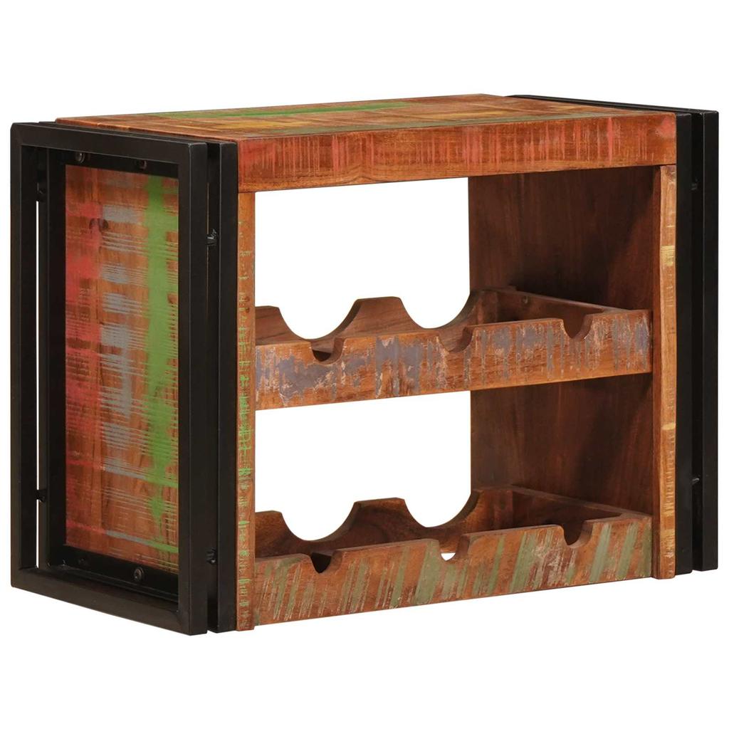 Wine Rack Brown 60 x 45 x 33 cm Solid Reclaimed Wood