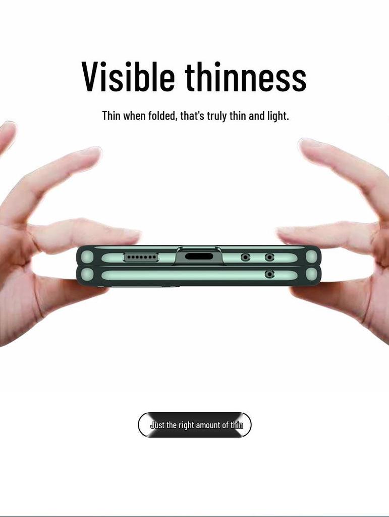 Samsung Z Flip6 Electroplated Transparent Ultra-Thin Anti-Drop Case for Foldable Screen