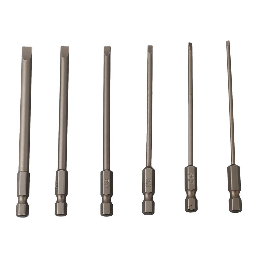 Legeringsstalen Bits Platte Schroevendraaier Bits Legeringsstalen Handboor
