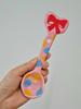 Deulkkot Ceramic Red Ribbon Pink Spoon