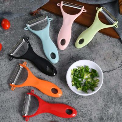 1PC Stainless Steel Peeler with PP Handle for Peeling Fruits and Melons; Kitchen Small Tool, Multifunctional Peeler
