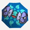 1pc Pokemon Water Type Automatic Open/Close Umbrella, Portable 3-Fold Compact Umbrella for Men & Women, Perfect Gift for Birthday122