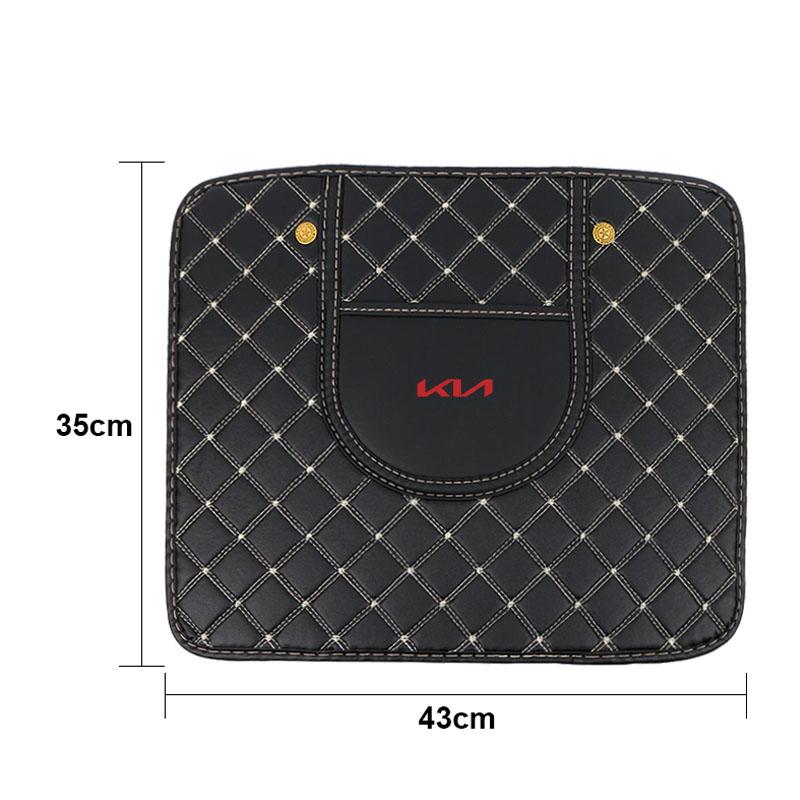 Car Anti-kick Pad Interior Leather Auto Seat Back Protector Pads Anti Scratch For KIA rio ceed sportage cerato soul sorento k2 k5 flip