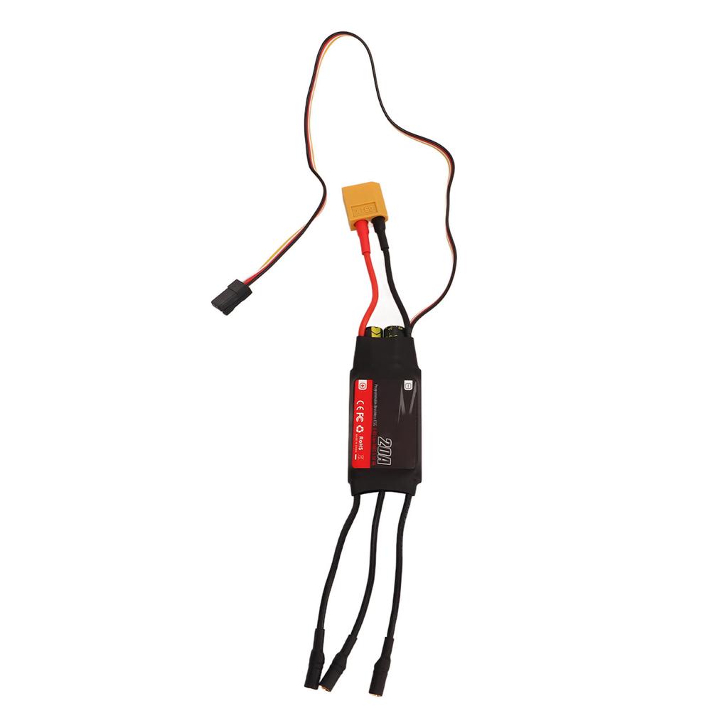 20A ESC Electronic Speed Controller 20A RC Brushless Motor Electric Speed Controller for Fixed Wing Drone