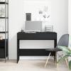 Desk Black Oak Effect 101 X 50 X 76.5 Cm Engineered Wood