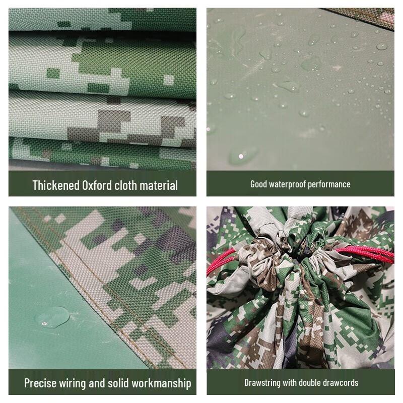 Waterproof Ink Pattern Oxford Drawstring Storage Bag