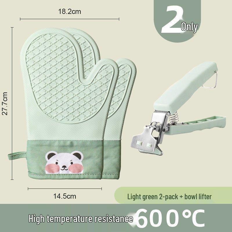 Hitzebeständige Anti-Rutsch Silikon Ofenhandschuhe