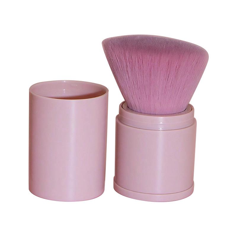 

Портативная выдвижная кисть для макияжа с крышкой - Большая кисть для пудры и румян