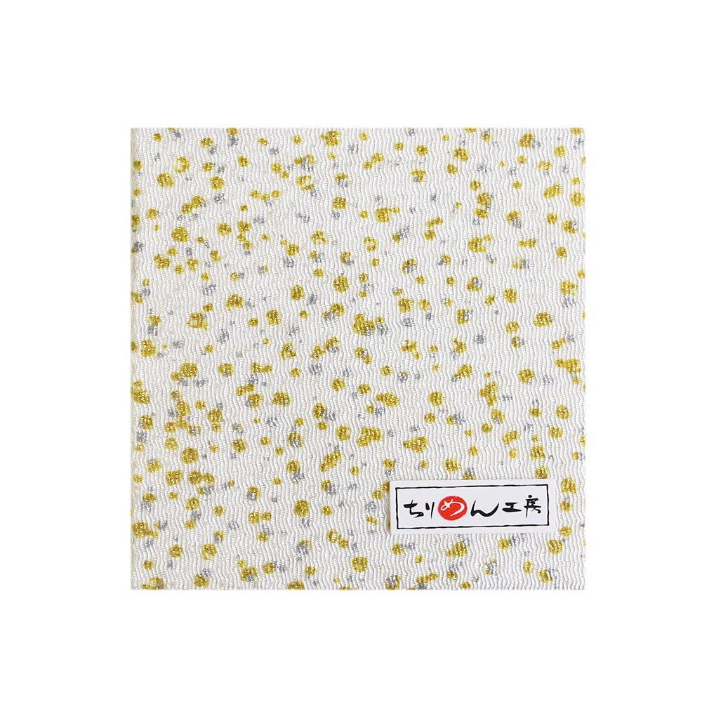 

Nippon Chuko Chirimen Cut Fabric with Gold Approximately 23 x Accents, 33cm, White, GSF-38 білий