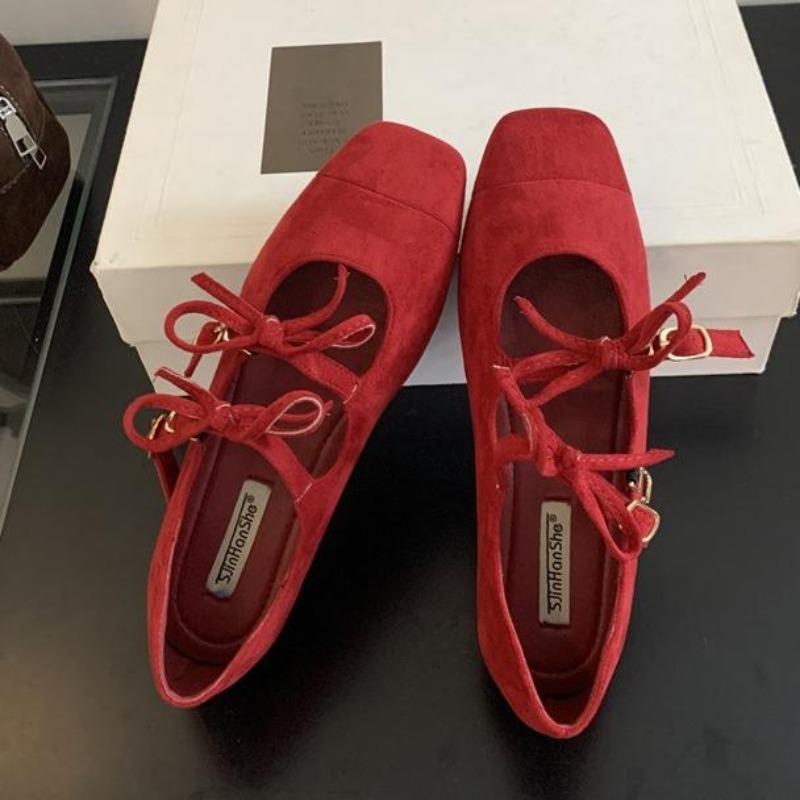 

Fashion Women Ballet Flats Red 2025 Mary Janes Zapatos De Mujer Ballerina Shoes Scarpe Da Donna Zapatos Mujer Elegant Shoes for Women 39 красный
