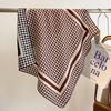 Spring, autumn and winter new high-end silk scarf women's fashion temperament printed shawl double-sided silk scarf