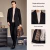 Antonio Men's 70% Wool Double-faced Overcoat with Detachable 85% Duck Down Liner