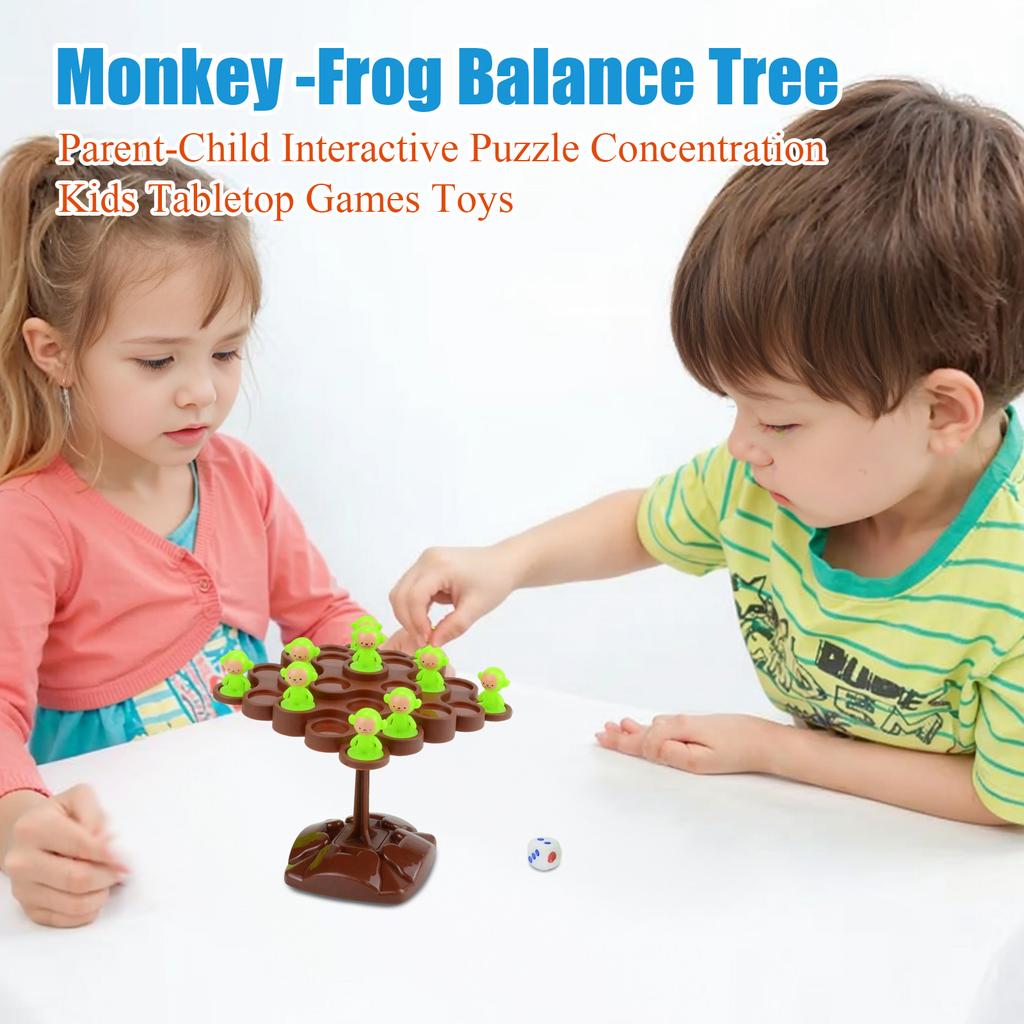Boys Girls Monkey - Balance Tree Parent-Child Interactive Puzzle Concentration Kids Tabletop Games Toys