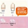 Cute Kitten Mobile Phone Dust Plug - DIY, Luminous, Exquisite and Compact, Protects Charging Port