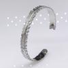Trendy Stainless Steel Leaf Opening Bracelet Cuff Bracelets Bangles Gold/Silver Plated Bohemia Bangle For Women Fashion Jewelry
