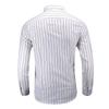 2026 Spring Men Striped Shirt Men Casual Long Sleeve Slim Fit Shirts Korean Base Tops Business Formal Laydown Shirt