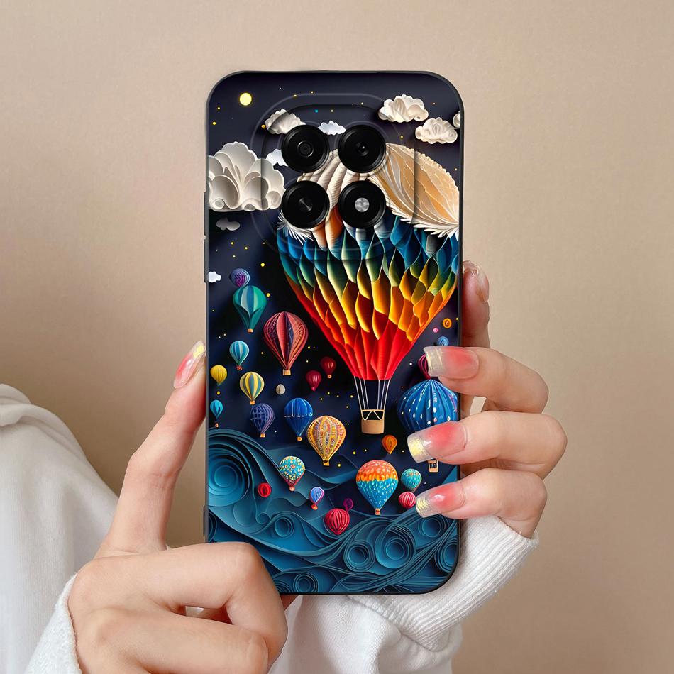 For Oppo A5 Pro 5G Phone Case Cute Cartoon Back Cover For Oppo A 5 2025 Full Protection Soft Liquid Silicone Anti Drop Housing