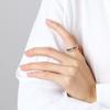 Elegant Minimalist Rainbow Open Ring For Women Adjustable Stylish Copper Fashion Accessory