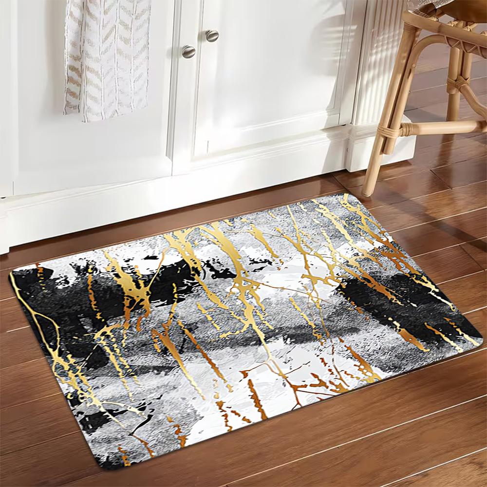 Marble Texture Background Pattern Decoration,Carpet,Living Room,Bedroom, Non-slip,Square rug